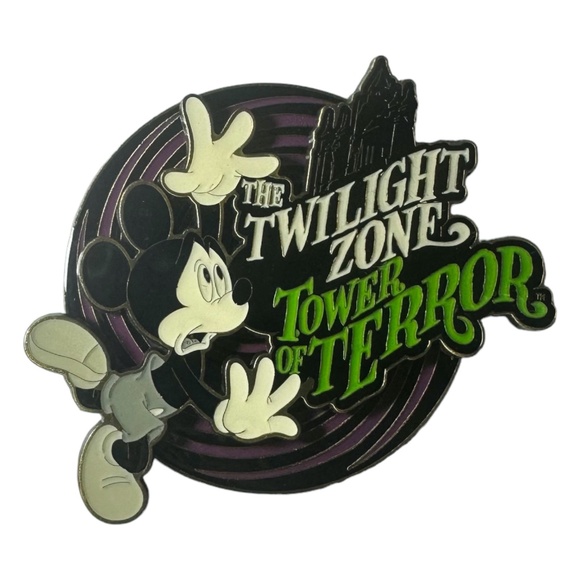 Disney Parks Mickey Mouse The Twilight Zone Tower of Terror Spinning Magnet - Picture 1 of 1